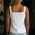 thumbnail image 5 of Cotton Linen Camisole Women Square Neck Sleeveless Cami Tops Summer Casual Daily Tank Top, 5 of 7