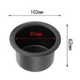 thumbnail image 2 of Universal Cup Drink Holder Rustproof for Can Holder Car RV Marine Black, 2 of 5