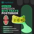 thumbnail image 2 of 35PCs Dental Grade Disposable Dental Triple Bite Registration Tray by VASTMED | Impression Trays with Plastic Rigid Frame and Nylon Mesh for Teeth Molds, 2 of 7