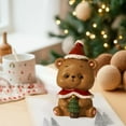 thumbnail image 3 of FastXmas Christmas Resin Figurines Tabletop Decoration,Mini Santa Claus/snowman/bear/Reindeer Shaped Resin Statue Desktop Ornament for Office,Desk,Table Decor Gift for Friends Birthday Party, 3 of 5