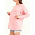 thumbnail image 7 of Yawrut Women's Long Sleeved Nursing Top, Soft Maternity Shirt With Hidden Zipper, 7 of 7