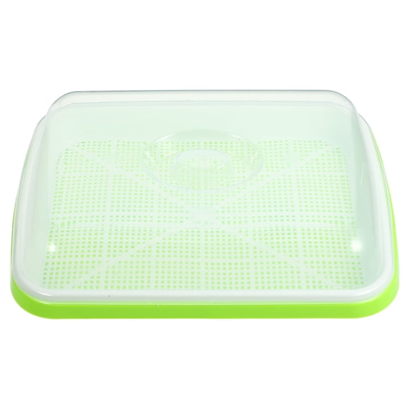 SHISUYAN Sprouting Tray with Lid Growing Fresh Organic Broccoli Sprouts Wheat Grass Alfalfa Mung Beans and