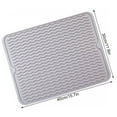 thumbnail image 2 of Heat Resistant Silicone Table Mat Foldable Counter Top Pad Table mat Home Kitchen Placemat, 40x30cm, Light Gray, 2 of 9