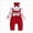 Red, variant on Toddler Baby Boy Fall Winter Clothes Outfit Letter Long Sleeve Sweatshirts and Jogger Pants Set(Orange,3-6 Months)