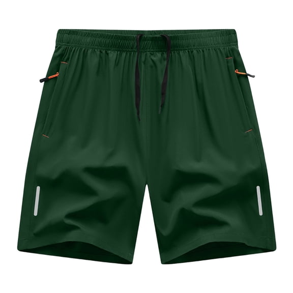 YSUEJPF Athletic Shorts for Men Summer Quick Dry Moisture Wicking Sweat Shorts Stretchy Workout Shorts with Zipper Pockets
