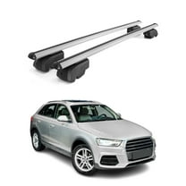 Lockable Roof Rack Cross Bars Luggage Carrier for Audi Q3 2013-2018 Gray 2Pcs