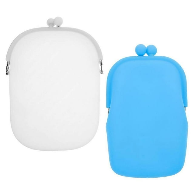 2Pcs Silicone Coin Purse Wallet for Women for Storage Versatile Assorted Color