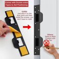 thumbnail image 5 of Door Strike Plate Double Holes, Heavy-duty Latch Reinforcement Plate For Door Handle And Deadbolt (, 5 of 5
