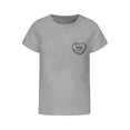 thumbnail image 3 of Hiiyo T-Shirt à Manches Courtes Col Rond Imprimé Cœur pour Filles T-Shirt Décontracté d'Été, 3 of 3