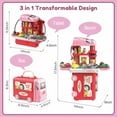 thumbnail image 5 of Adofi 3-in-1 Kids Kitchen Playset for Toddlers Girls, 36 PCS Kitchen Sets Pretend Play Food Toys for Kids Girls, Kitchen Accessories Set Play Kitchen Playset for Kid Toddler, 5 of 9
