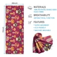 thumbnail image 2 of Colorful Spotted Mushroom Red Pattern Hot Yoga Mat Towel Non Slip for Hot Yoga - Quick-Drying Yoga Mat Cover with 4 Corner Pockets with Travel Bag - Hot Yoga Towel Non Slip 74"x26", 2 of 6