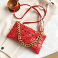 thumbnail image 2 of Bolsos de noche para mujer Bolso de hombro trenzado Monedero tejido con cadena, 2 of 2