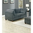thumbnail image 6 of Miekor Furniture 1pc Corner wedge Grey Chenille Fabric Modular Corner wedge Sofa Living Room Furniture B5A8050, 6 of 9