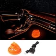thumbnail image 1 of Tira de Luces LED para Coche Iluminación Interior Naranja con Modo de Música, 1 of 7