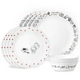 thumbnail image 1 of Corelle Vitrelle Hello Kitty 12-PC Dinnerware Set Service for 3 Triple Layered Glass Anti-Chip Durable Lightweight Plate and Bowl Set, 1 of 5