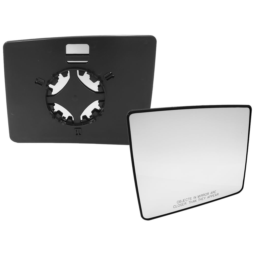 APA Replacement Towing Mirror Glass Upper NonHeated with Backing Plate