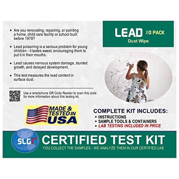 Lead Test Kit in Dust Wipes 10PK (1 Bus. Day) Schneider Labs