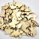 thumbnail image 4 of 100 Unidads Adornos de para Perchas Etiquetas Chatarra de preestablecer Duradero perfecl Formas navideñas de madera, 4 of 7