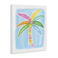 thumbnail image 4 of Stupell Industries Pastel Palm on Blue Botanical & Floral Painting Gallery Wrapped Canvas Art Print Wall Art, 16 x 20, 4 of 8