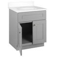thumbnail image 6 of Brookings 25 Inch Bathroom Vanity with Top, Ready to Assemble, Painted Sherwin Williams® Gray – Design House, 597559, 6 of 27