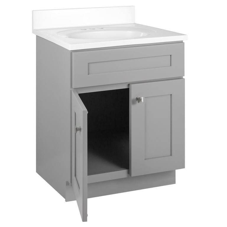 Brookings 25 Inch Bathroom Vanity with Top, Ready to