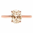 thumbnail image 7 of Solitaire Engagement Ring for Women - 2.5ct Natural Morganite in 14K Rose Gold Promise Ring, 7 of 7