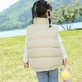 thumbnail image 4 of Byoo Infant Girls Corduroy Vest Solid Fleece Padded Zip Up Puffer Coat with Pockets Outerwear Windproof Winter Jacket, 4 of 5