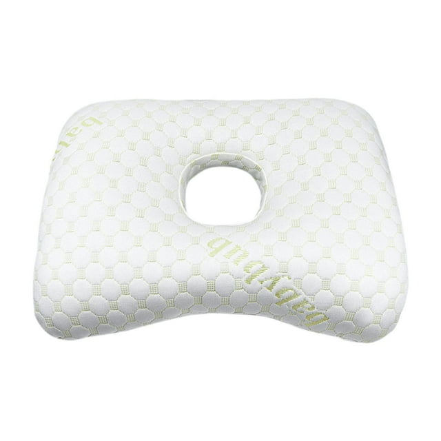 Lipstore Ear Piercing Pillow Cotton Filling with Removable Pillowcase Sleeping Pillow C