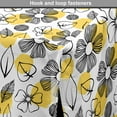 thumbnail image 4 of Flowers Dog Crate Cover, Leaves and Flora Iris Petals Essence Circular Background Paint Strokes, Easy to Use Pet Kennel Cover Small Dogs Puppies Kittens, 7 Sizes, Mustard Black and White, by Ambesonne, 4 of 6