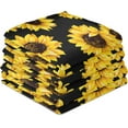 thumbnail image 4 of Naanle Watercolor Sunflower Kitchen Towels 4 Pack Dish Cloths Reusable Cleaning Cloths Absorbent Hand Towels Tea Towels Bar Towels for Home 28 x 18 in, 4 of 14