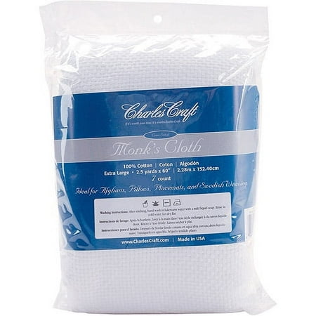UPC: 0078243015365 | Charles Craft Monk s Cloth Aida 7 Count 60 X2.5yd-White