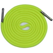 Round Paracord Shoe Laces (1 Pair) - Handmade In the USA - Neon Yellow - 66 Inch