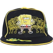 SpongeBob SquarePants Cap Ain't No Ordinary Sponge Flat Brim Fitted Hat 6 Sizes