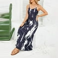thumbnail image 5 of Baqcunre Maxi Dresses for Women 2024 Women Summer Casual Maxi Dress V Neck Sleeveless Flowy Boho Floral Beach Long Dress with Pockets Dresses for Women 2024 Summer Dresses for Women 2024, 5 of 9