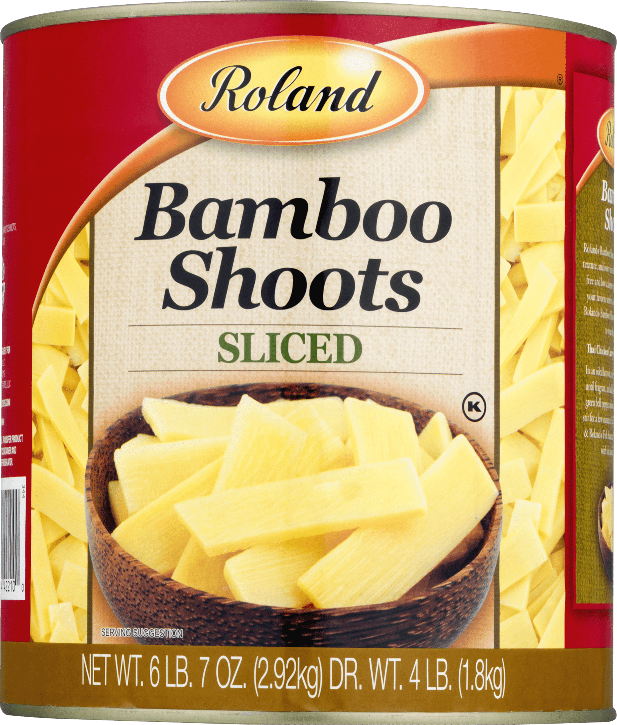 Roland Sliced Bamboo Shoots, 6.43 lbs