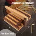 thumbnail image 5 of Prensa de tortillas Prensa de tortillas de harina de madera cuadrada de 8 pulgadas para tortillas mexicanas caseras, roti, burritos, tacos y más, madera natural de grado alimenticio (haya y nogal) (8, 5 of 5
