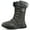 Gray, variant on Ecetana Womens Snow Boots Mid Calf Warm Winter Boots Faux Fur Lining Waterproof Non-Slip Outdoor Shoes