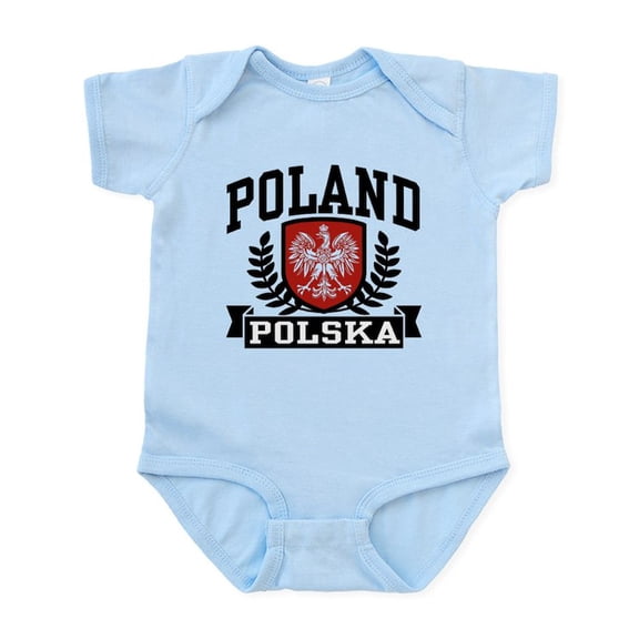 CafePress - Poland Polska Infant Bodysuit - Baby Light Bodysuit, Size Newborn - 24 Months