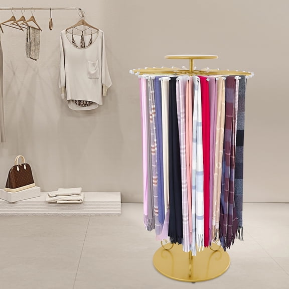 Heavy-Duty Scarf Hanger, 30lbs Load 32-53in Height Freestanding Luxury Organizer
