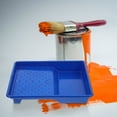 thumbnail image 4 of HAMPPLIES Universal Design Paint Tray Blue Plastic for Painters 1Set, 4 of 7