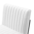 thumbnail image 3 of Pemberly Row 30" Modern Fabric Tufted Bar Stool in White (Set of 2), 3 of 9