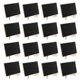 thumbnail image 1 of Mini Chalkboards Signs Weddings Kids Crafts Synthetic Material Notice Boards 16Pcs, 1 of 5