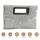 thumbnail image 5 of Bolso Hobo Noche para Mujer Con Cadena Diamantes Imitación Mano Magnético A Presión, 5 of 9
