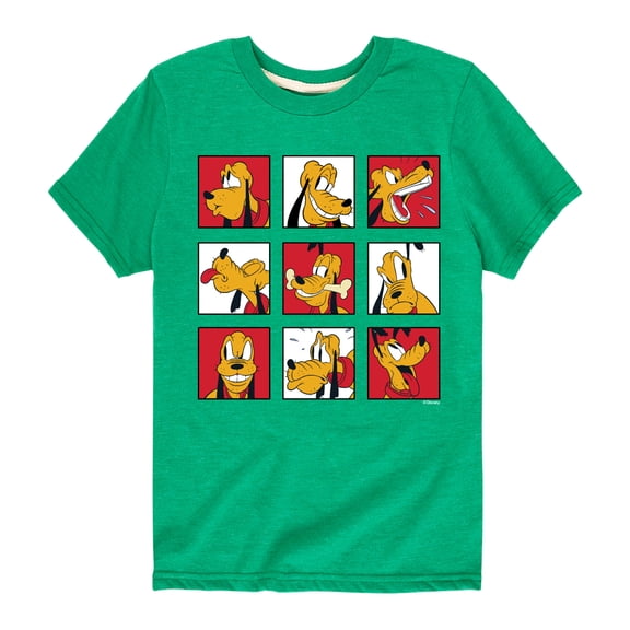 Mickey & Friends - Pluto Grid - Toddler And Youth Short Sleeve Graphic T-Shirt