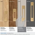 thumbnail image 3 of Amerock Medora 5-1/16 inch (128mm) Center-to-Center Rectangle Champagne Bronze Cabinet Pull Backplate, 3 of 6