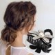 thumbnail image 2 of Ofertas Únicas 1 Pc Clip de Pelo de Moda Elegante con Rhinestones para Mujeres y Niñas en Tono Plateado, 2 of 3