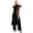 Black, variant on Women Cap Sleeve Shiny Metallic Notch Lapel Open Front Cardigan Coat Long Trench Jacket for Rave Party Clubwear Silver 3XL