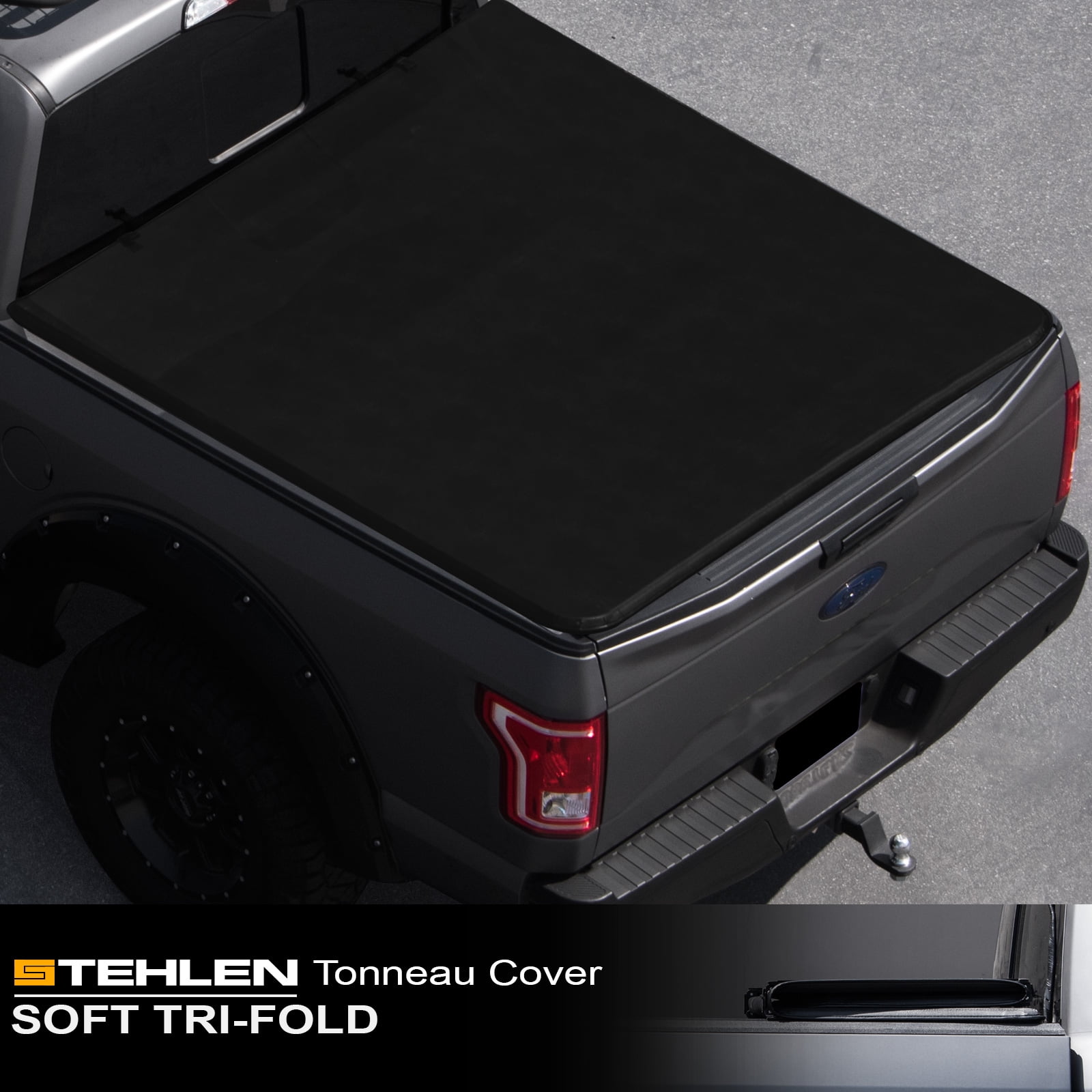 Stehlen 733469493389 Soft Tri Fold Style Truck Bed Tonneau Cover For 17 19 Ford F250 F350 F450 Super Duty 8 Feet 96 Long Bed Walmart Com Walmart Com