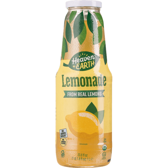 Heaven & Earth Organic Lemonade, 1L - Naturally Refreshing