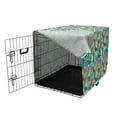 thumbnail image 3 of Dog and Cat Dog Crate Cover, Energetic Kitten Silhouettes Composition, Easy to Use Pet Kennel Cover Small Dogs Puppies Kittens, 7 Sizes, Multicolor, by Ambesonne, 3 of 6